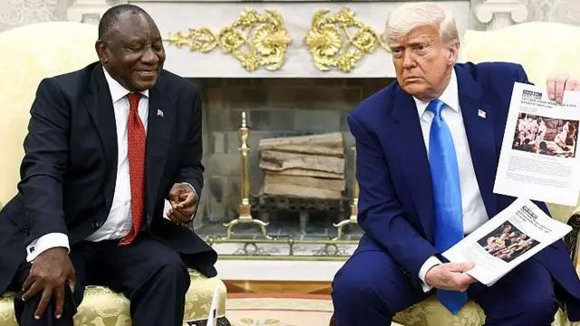 trump y Ramaphosa